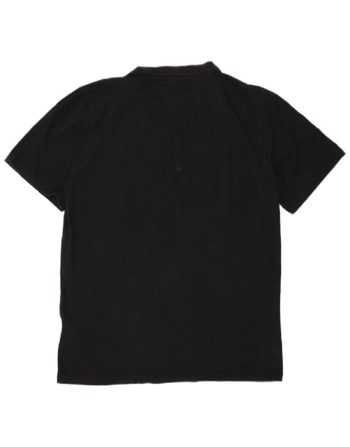 T-shirt grafica da uomo Converse Top piccola in cotone nero