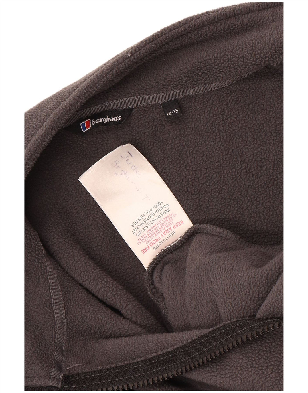 Berghaus Fleecejacke für Jungen, 14–15 Jahre, graues Polyester