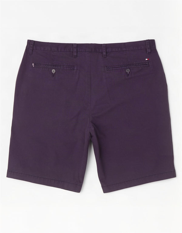 Tommy Hilfiger Mens Chino Shorts W38 XL Azul Marinho Algodão