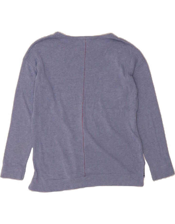 WHITE STUFF Womens Boat Neck Jumper Sweater UK 10 Small Purple Vintage White Stuff and Second-Hand White Stuff from Messina Hembry 