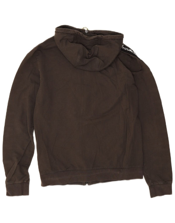 Maglione con cappuccio e zip da donna Emporio Armani UK 10 Small Khaki Colourblock