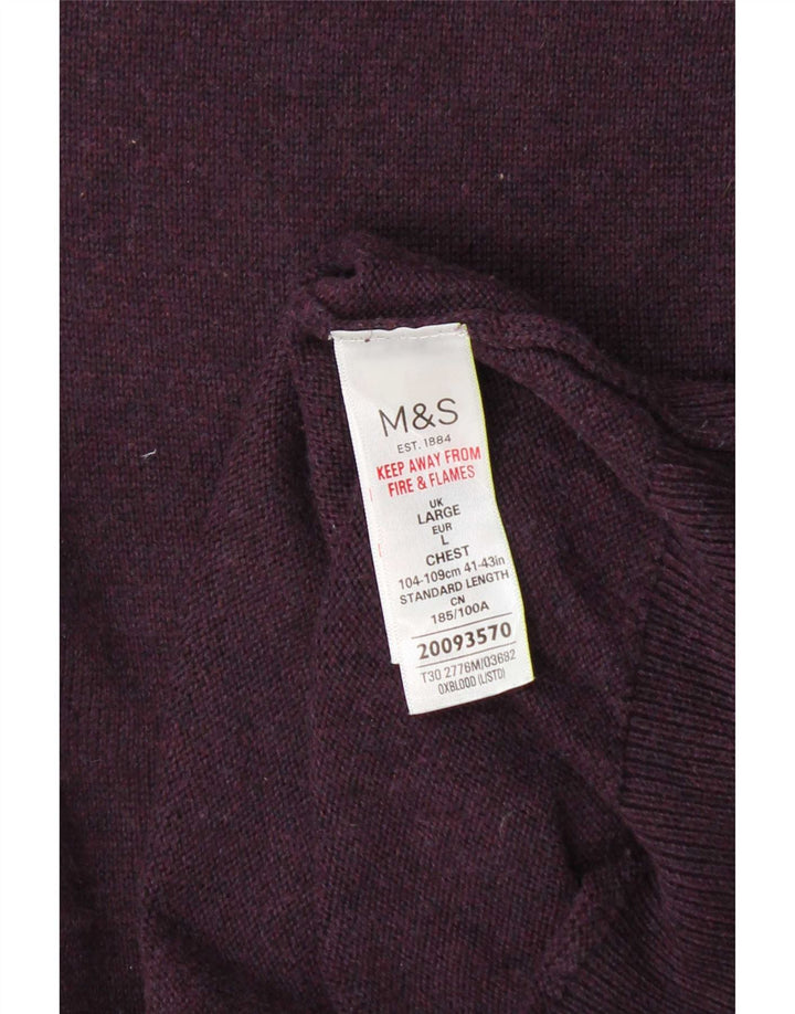 Marks & Spencer Débardeur pour homme en coton bordeaux Taille L