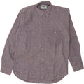 MIRAGE Mens Flannel Shirt Large Grey Check Polyester Vintage Mirage and Second-Hand Mirage from Messina Hembry 