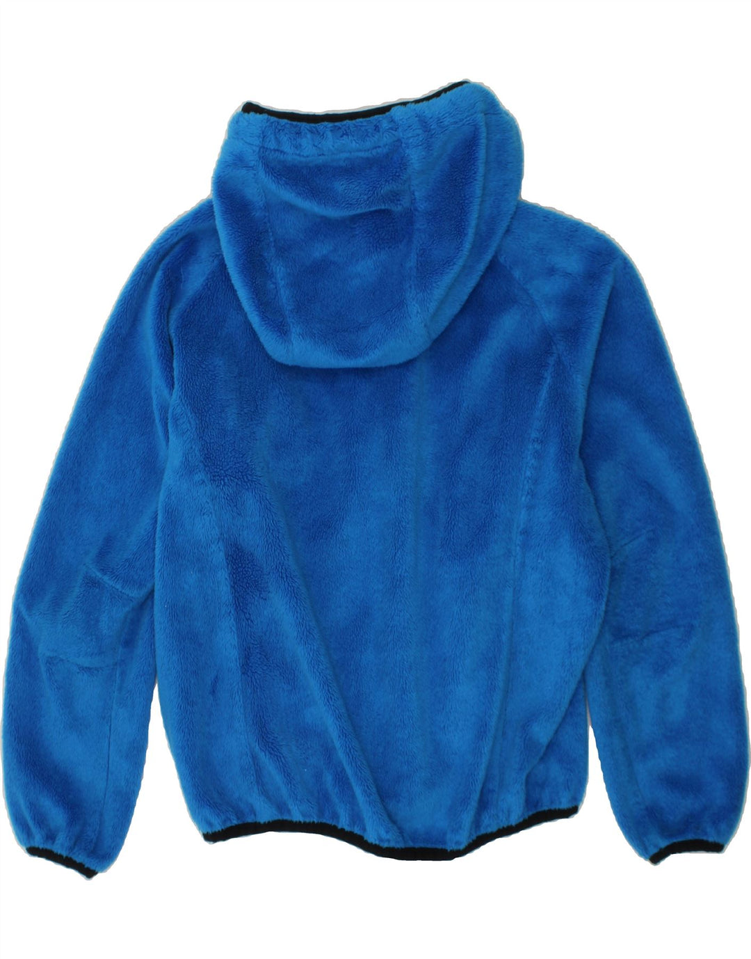 KAPPA Girls Hooded Fleece Jacket 9-10 Years Blue Polyester Vintage Kappa and Second-Hand Kappa from Messina Hembry 