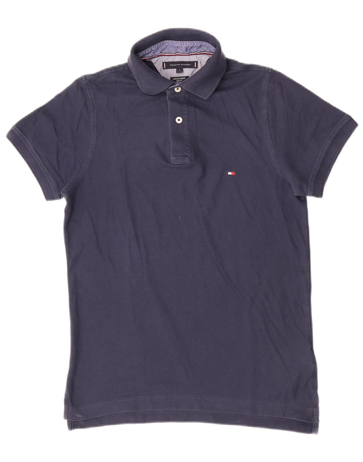 Tommy Hilfiger Mens Polo Shirt Small Navy Blue Cotton