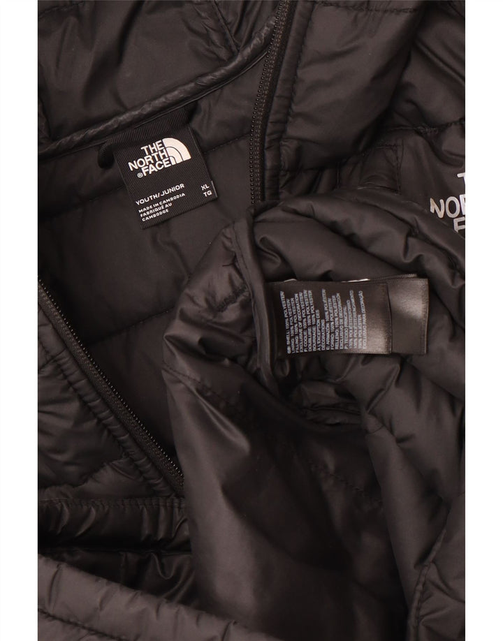 The North Face Boys Polstret Hættejakke 14-15 år XL Sort Polyester
