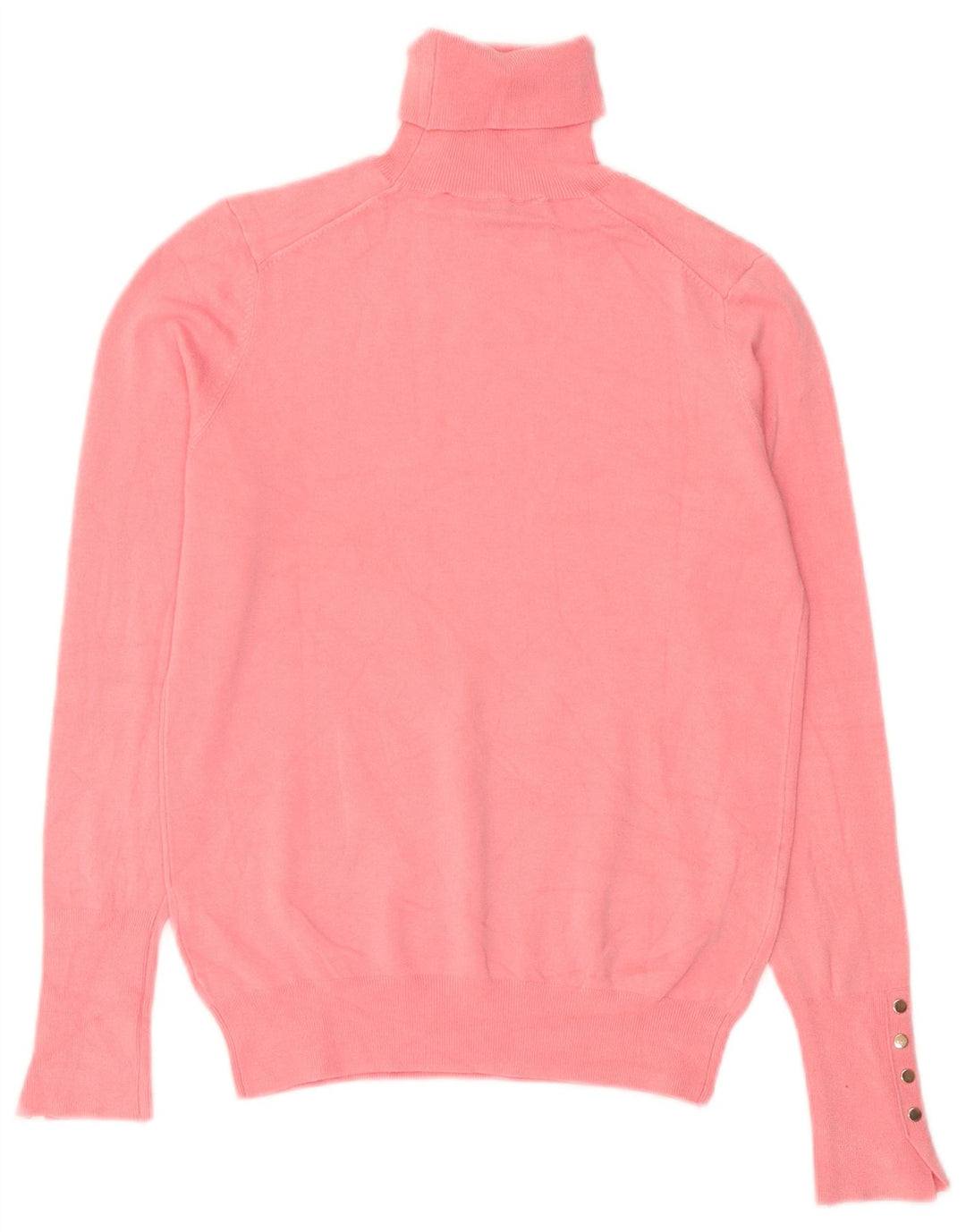 Zara Womens Roll Neck Jumper Sweater UK 10 Small Pink