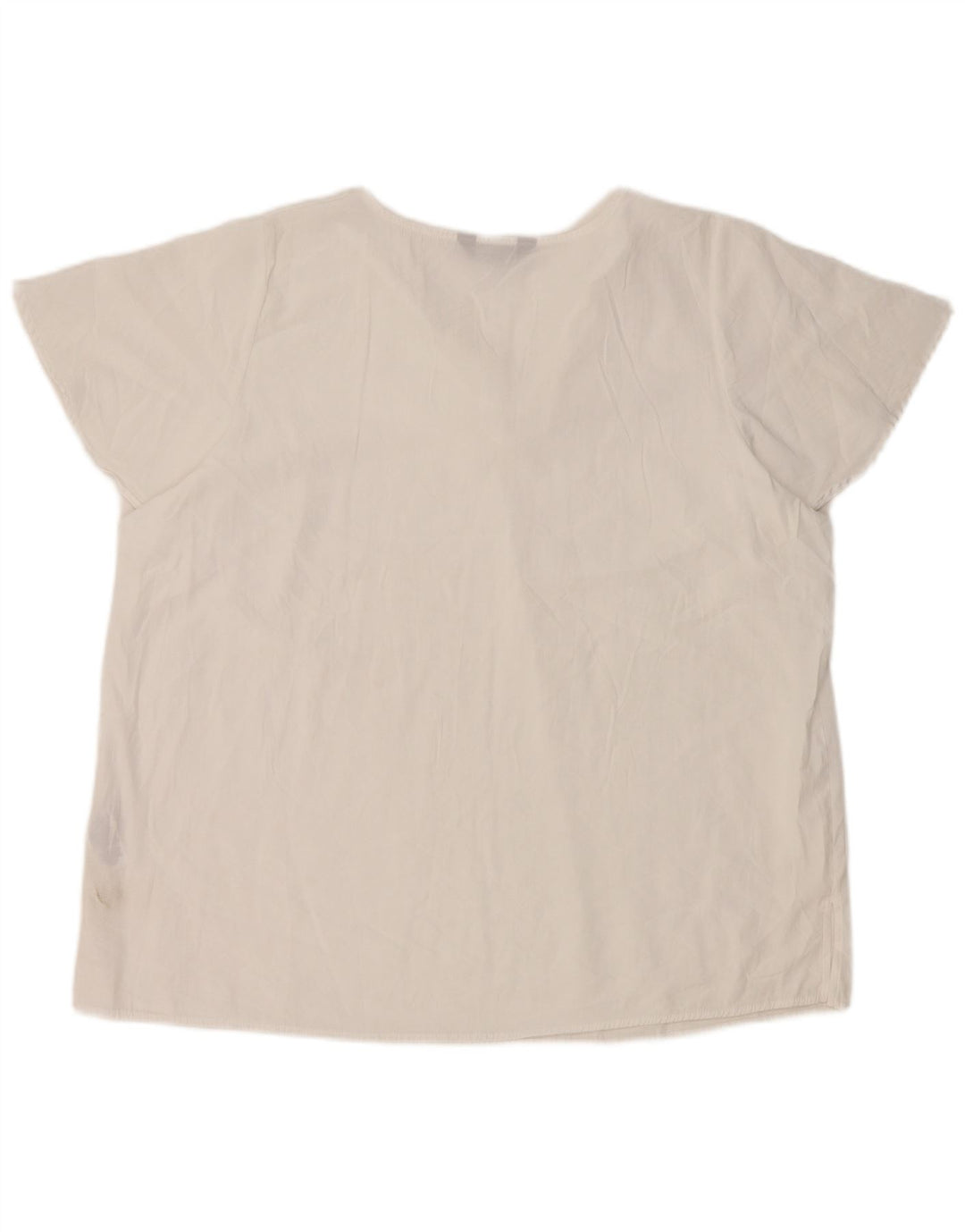 Top camicetta da donna Marks & Spencer UK 20 2XL viscosa bianca