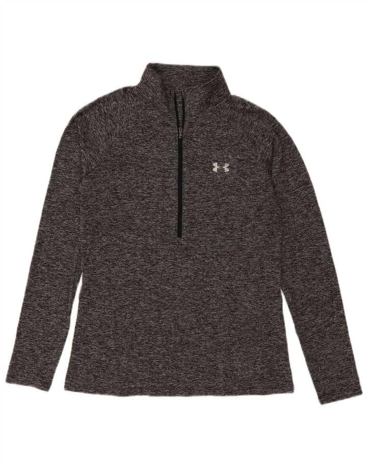 Under Armour Womens Long Sleeve Pullover Tracksuit Top UK 12 Medium Grey