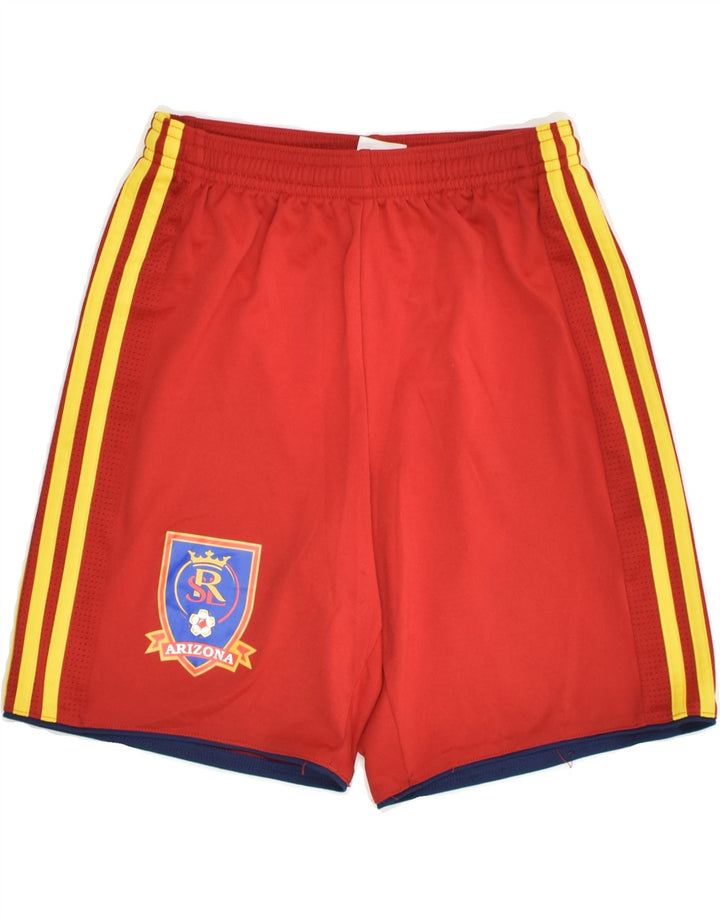 ADIDAS Boys Arizona Sport Shorts 11-12 Years Red Polyester | Vintage Adidas | Thrift | Second-Hand Adidas | Used Clothing | Messina Hembry 