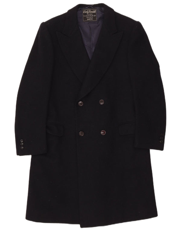 Carlo Bardelli Herre Double Breasted Coat UK 36 Small Navy Blue