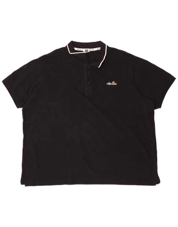 Męska koszulka polo Ellesse 3XL, czarna, bawełniana