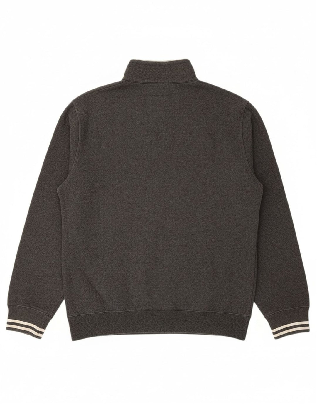 CHAMPION Mens Zip Neck Sweatshirt Jumper Large Grey