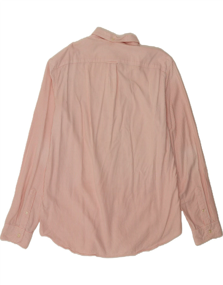 J. CREW Mens Tailored Shirt Large Pink Pinstripe Cotton Vintage J. Crew and Second-Hand J. Crew from Messina Hembry 