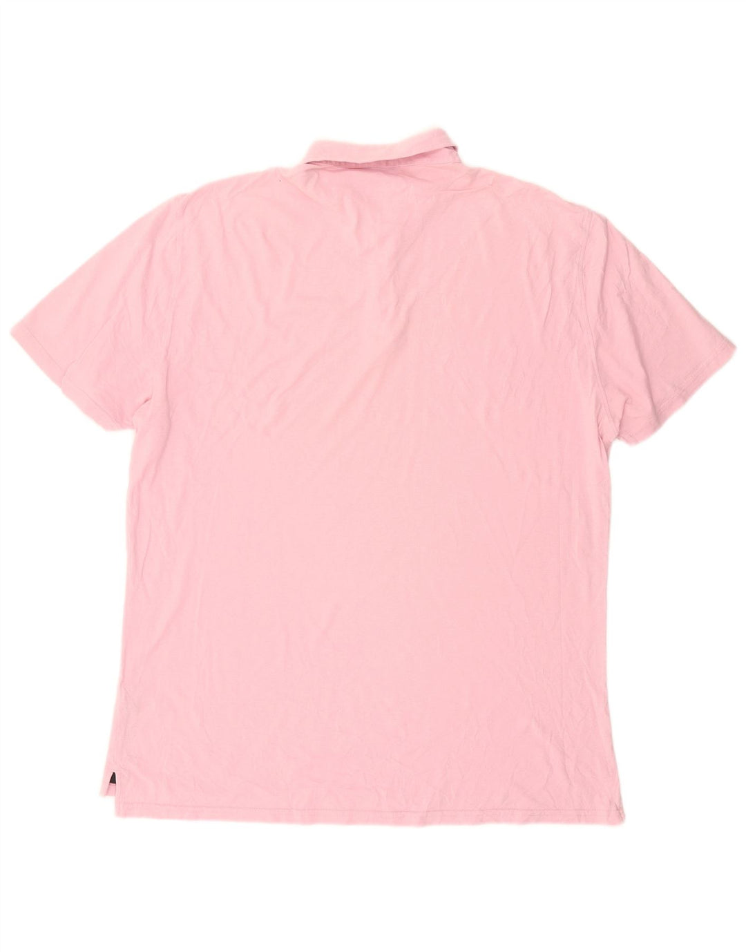 Massimo Dutti Mens Polo Shirt 2XL Pink Cotton