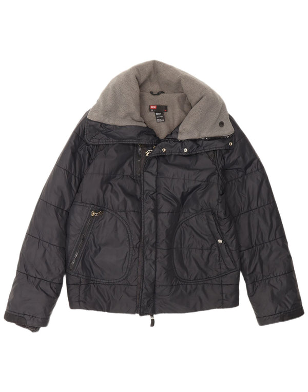 Diesel Mens Padded Jacket UK 36 Small Black Nylon