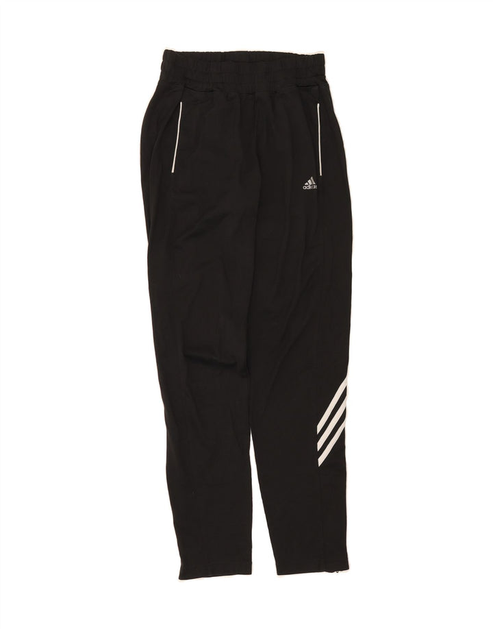 ADIDAS Womens Tracksuit Trousers UK 8/10 Small  Black Polyester Vintage Adidas and Second-Hand Adidas from Messina Hembry 