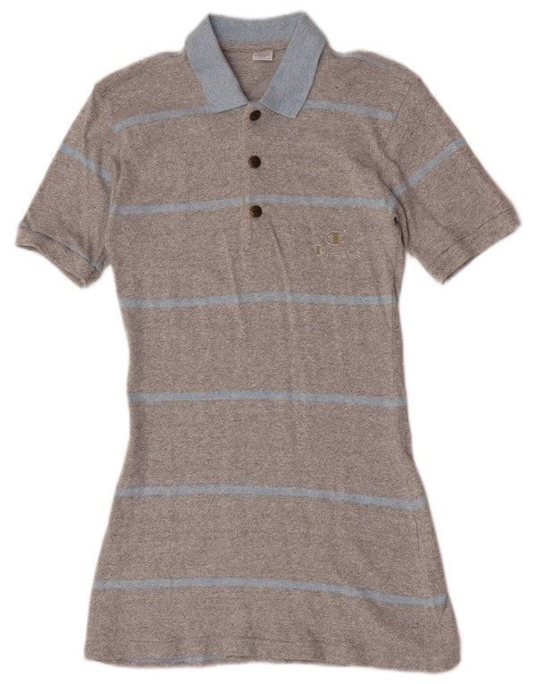 Abito polo da donna Champion UK 12 Cotone a righe grigio medio