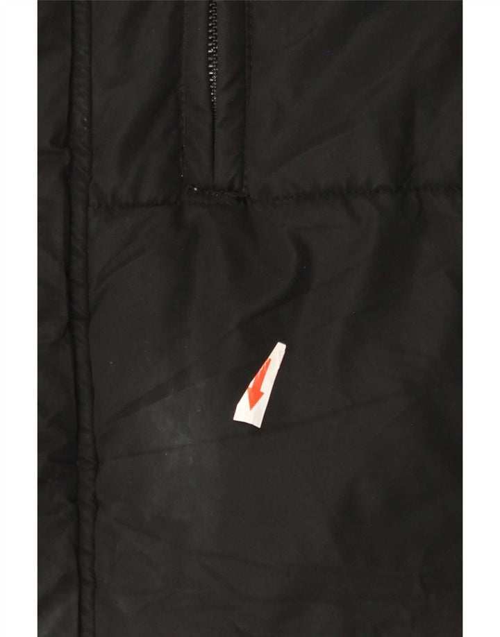 Cappotto imbottito con cappuccio da uomo Zara UK 40 grande poliestere nero