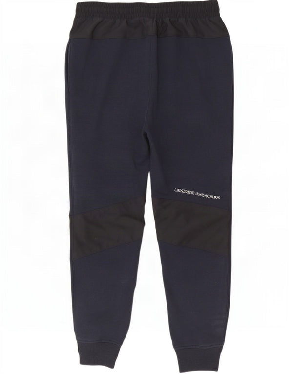 Under Armour Mens Tracksuit Trousers Joggers XL Navy Blue Colourblock