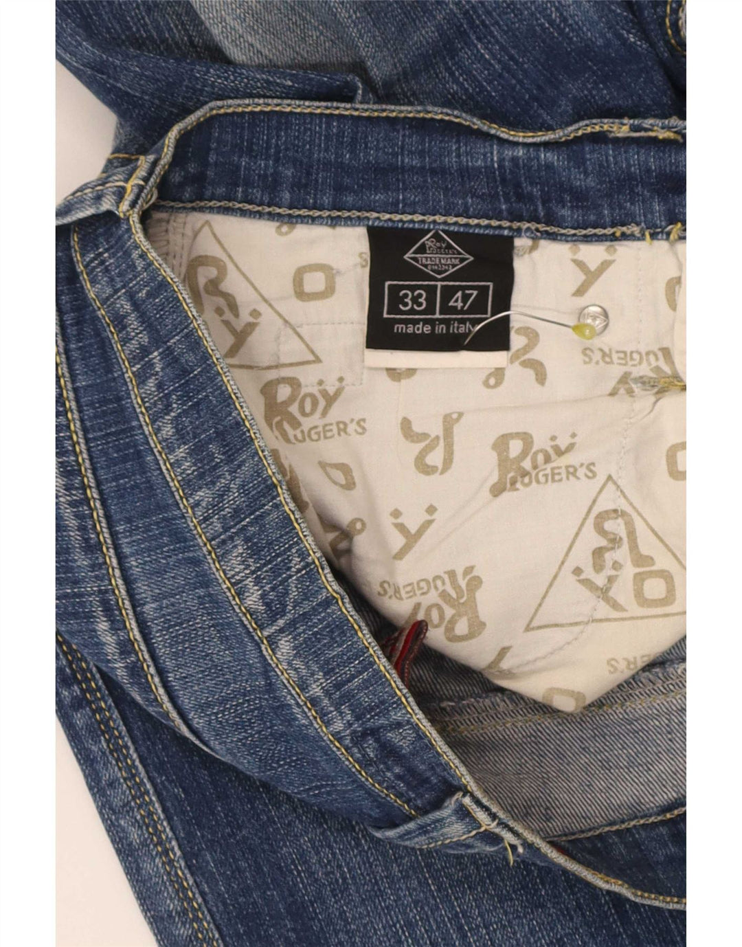 Roy Rogers Straight Jeans til mænd W33 L36 blå bomuld