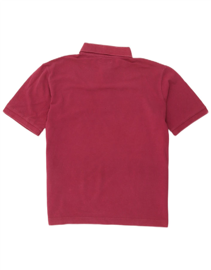 Kappa Mens Polo Shirt Large Burgundy Cotton
