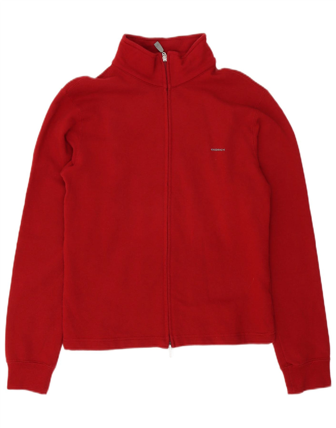 Energie Womens Tracksuit Top Jacket UK 14 Medium Burgundy Cotton