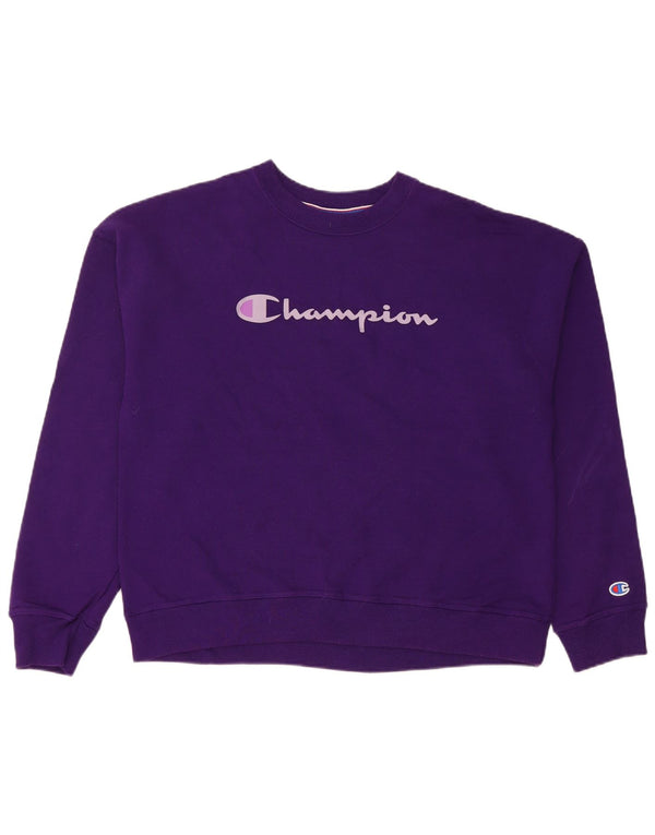Champion Γυναικεία Φούτερ Jumper UK 14 Medium Purple Cotton