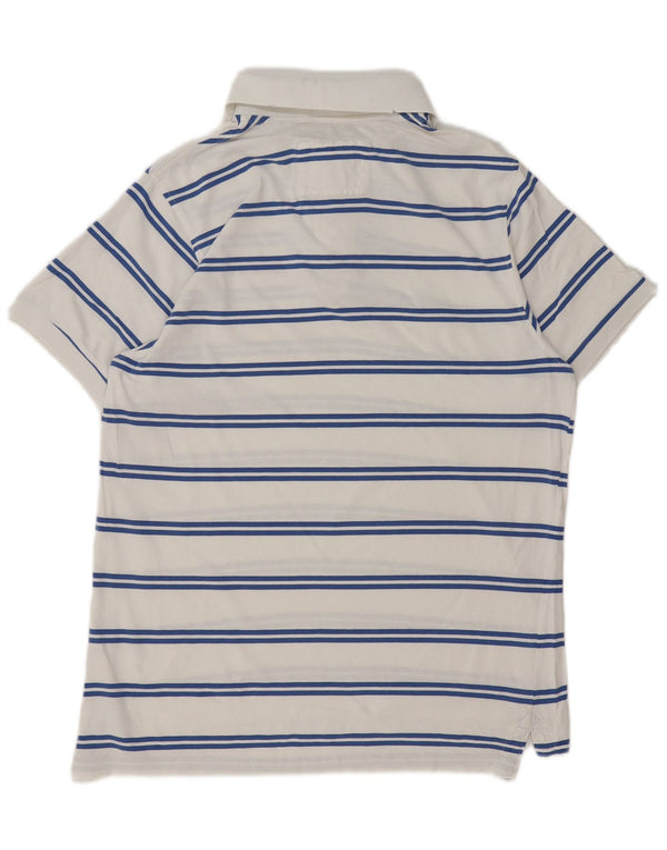 Polo da uomo Richfield XL in cotone a righe bianche