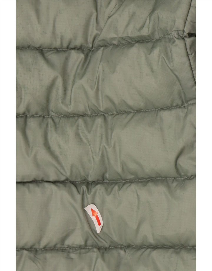 Superdry Womens Hooded Padded Jacket UK 12 Medium Green Polyester