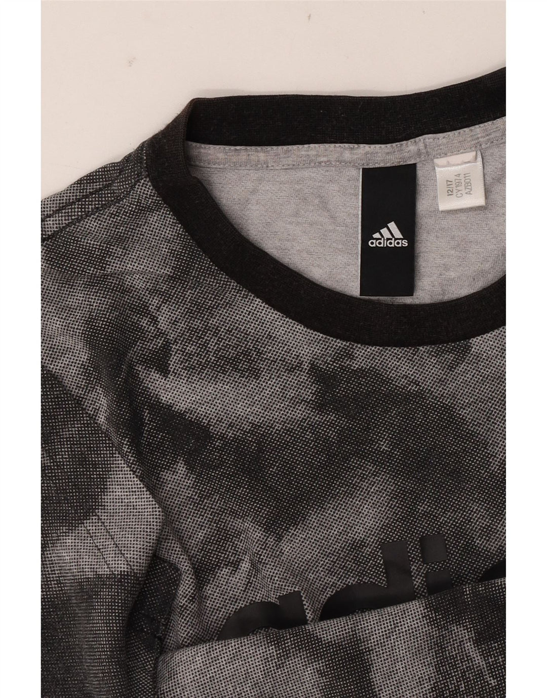ADIDAS Mens Graphic T-Shirt Top Small Grey Tie Dye