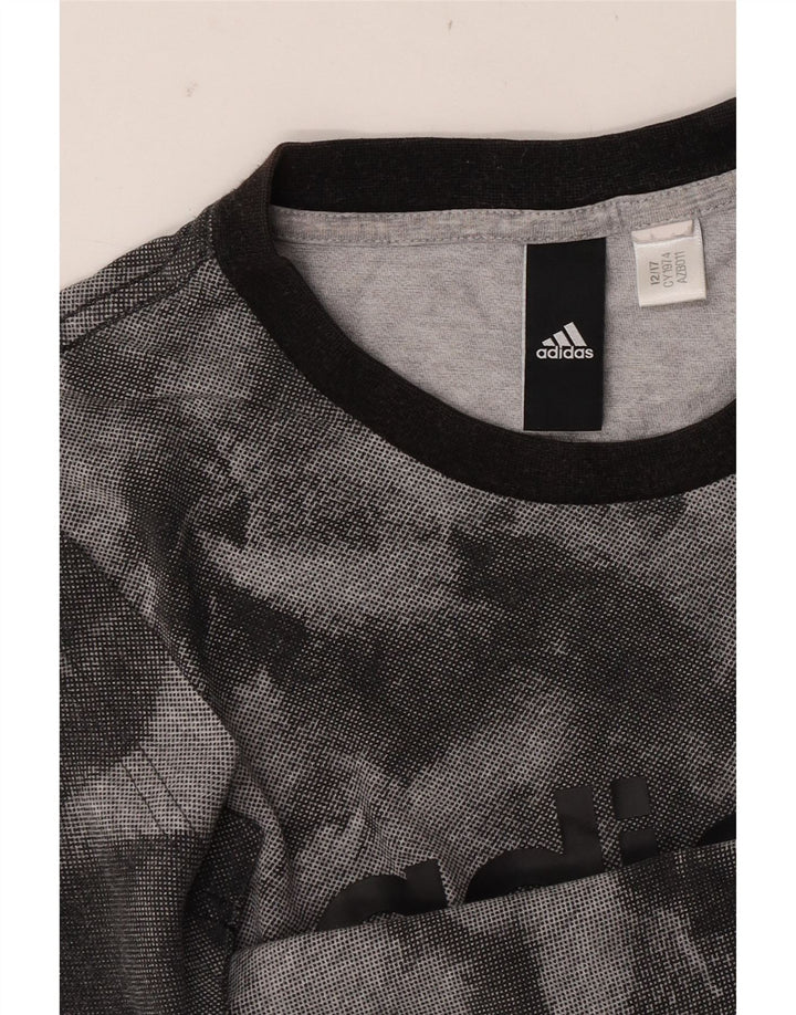 ADIDAS Mens Graphic T-Shirt Top Small Grey Tie Dye