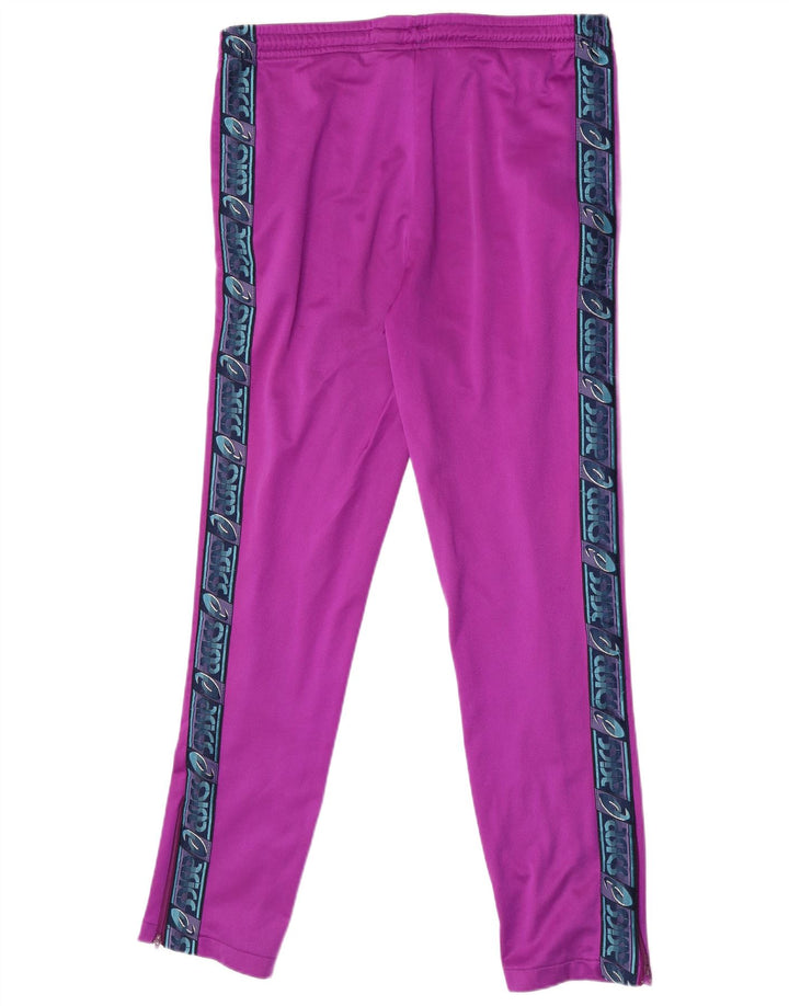 Asics Womens Graphic Tracksuit Trousers IT 48 XL  Purple Polyamide