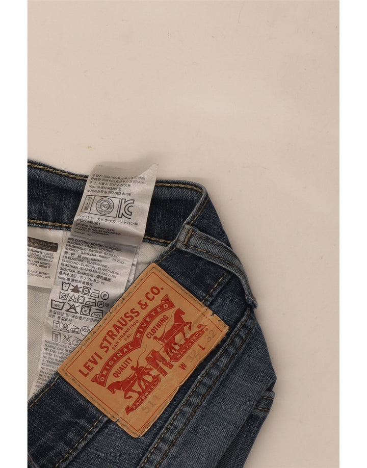 Levi's Herre 511 Slim Jeans W32 L26 Blå Bomuld