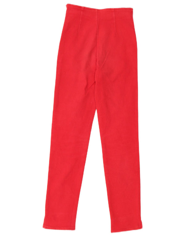 Schmale Freizeithose für Mädchen von Moschino, 12–13 Jahre, W22, L26, rote Baumwolle