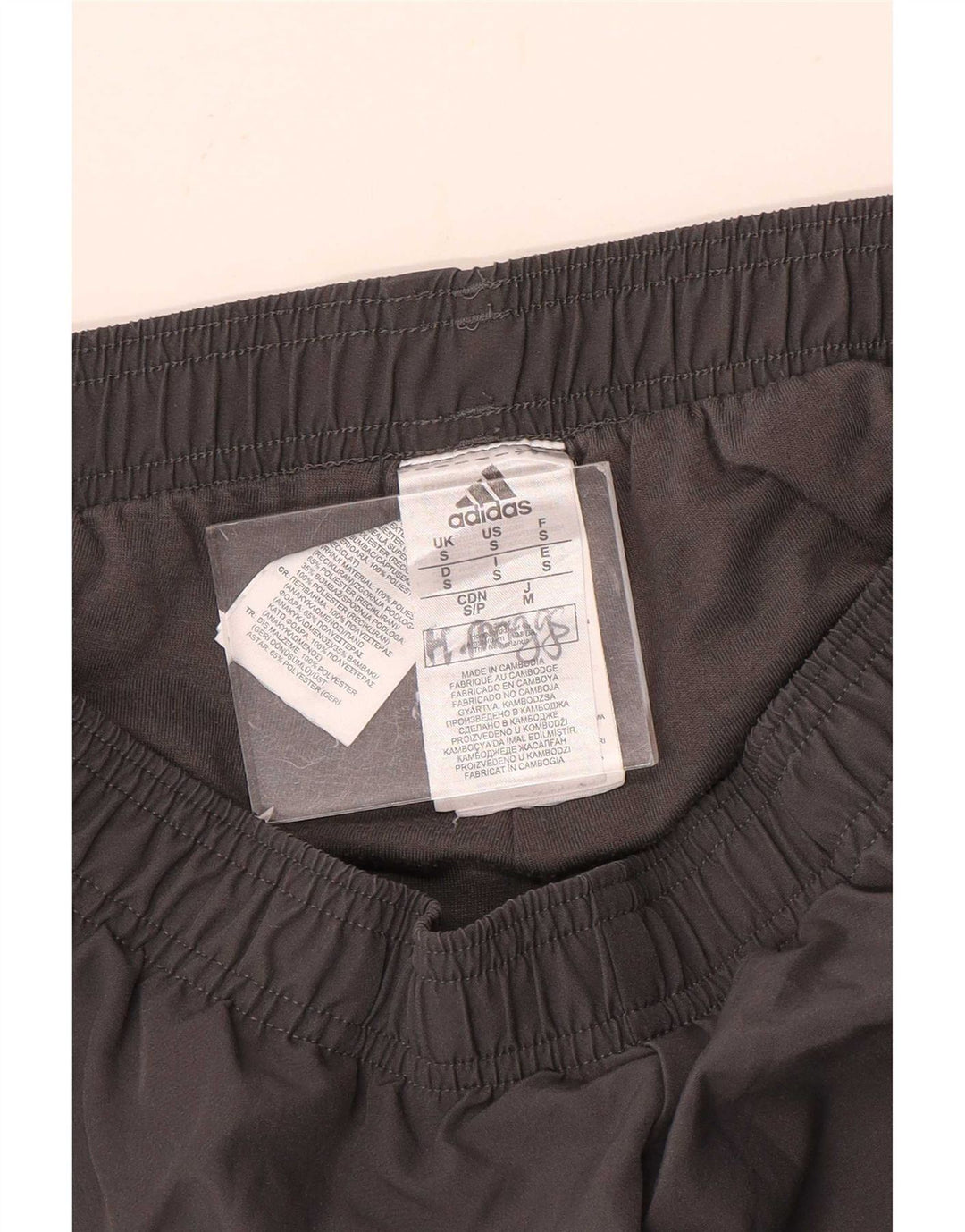 Adidas Mens Tracksuit Trousers Joggers Small Grey Polyester