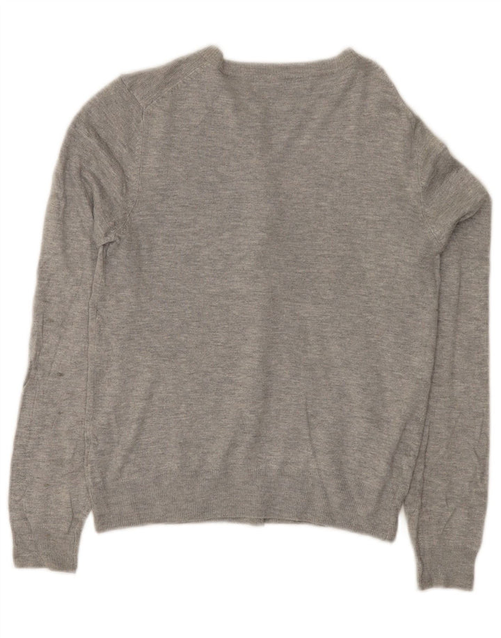 Maglione cardigan da donna Marks & Spencer UK 10 piccolo grigio