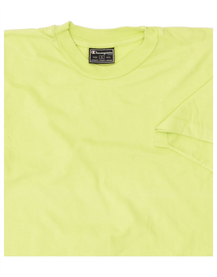 CHAMPION Womens T-Shirt Top UK 10 Small Green Cotton | Vintage Champion | Thrift | Second-Hand Champion | Used Clothing | Messina Hembry 