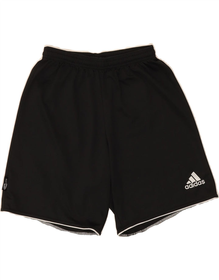 ADIDAS Boys Climalite Sport Shorts 7-8 Years Small Black Vintage Adidas and Second-Hand Adidas from Messina Hembry 