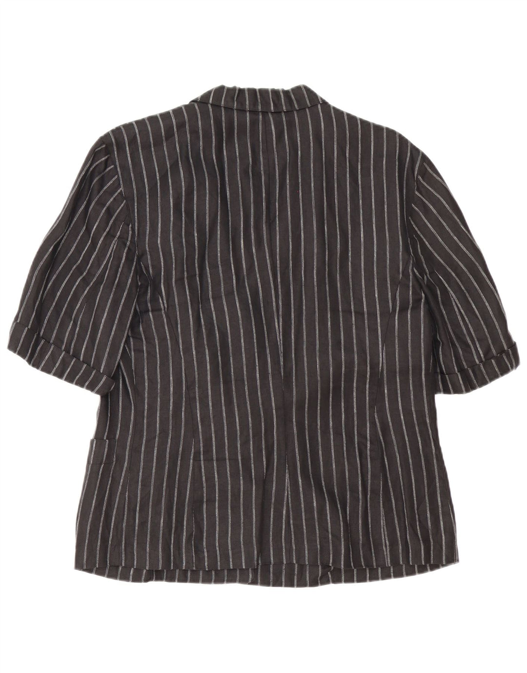 Max Mara Chaqueta Blazer de 2 Botones para Mujer UK 40 Mediana Rayas Negras