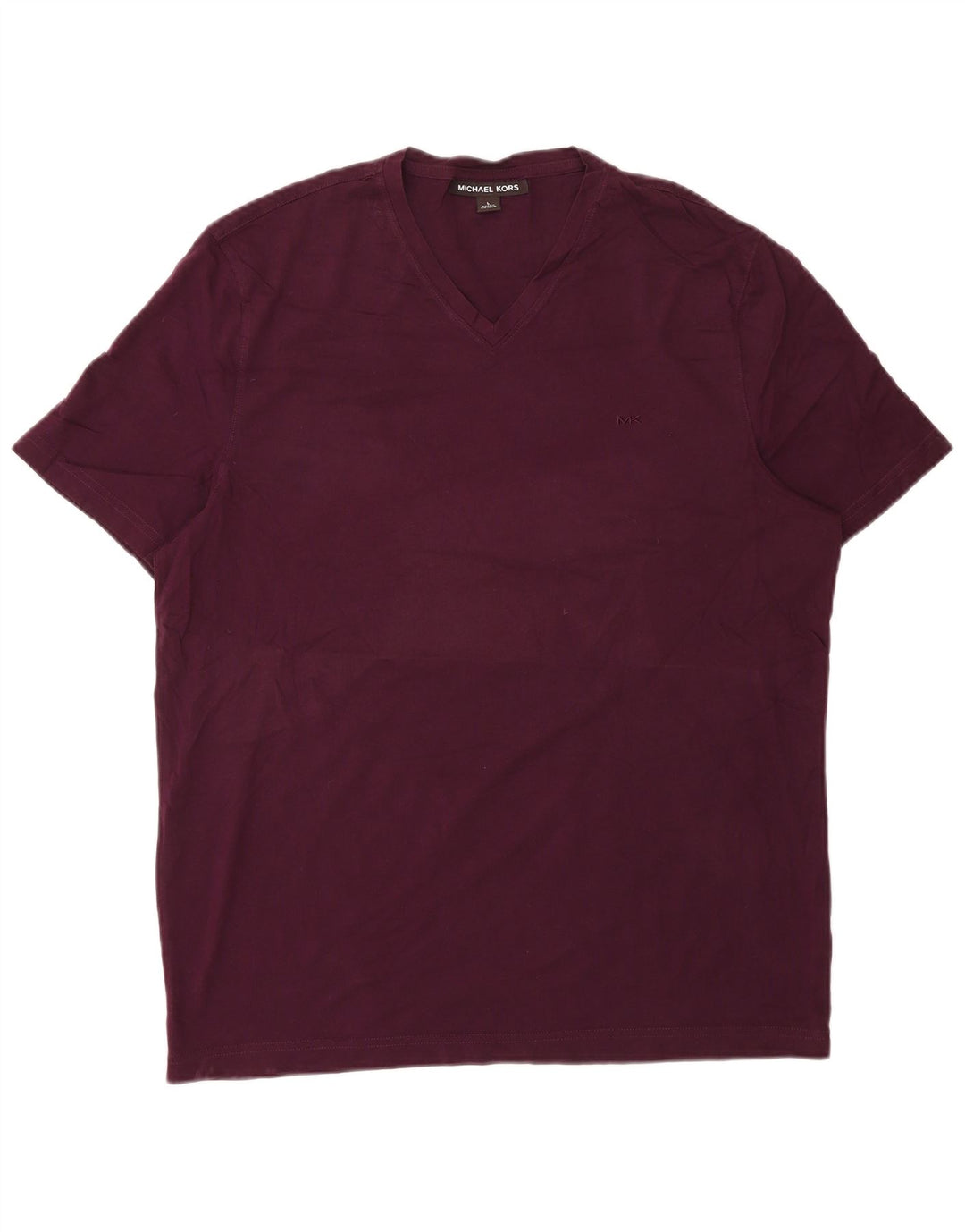 MICHAEL KORS Mens T-Shirt Top Large Burgundy