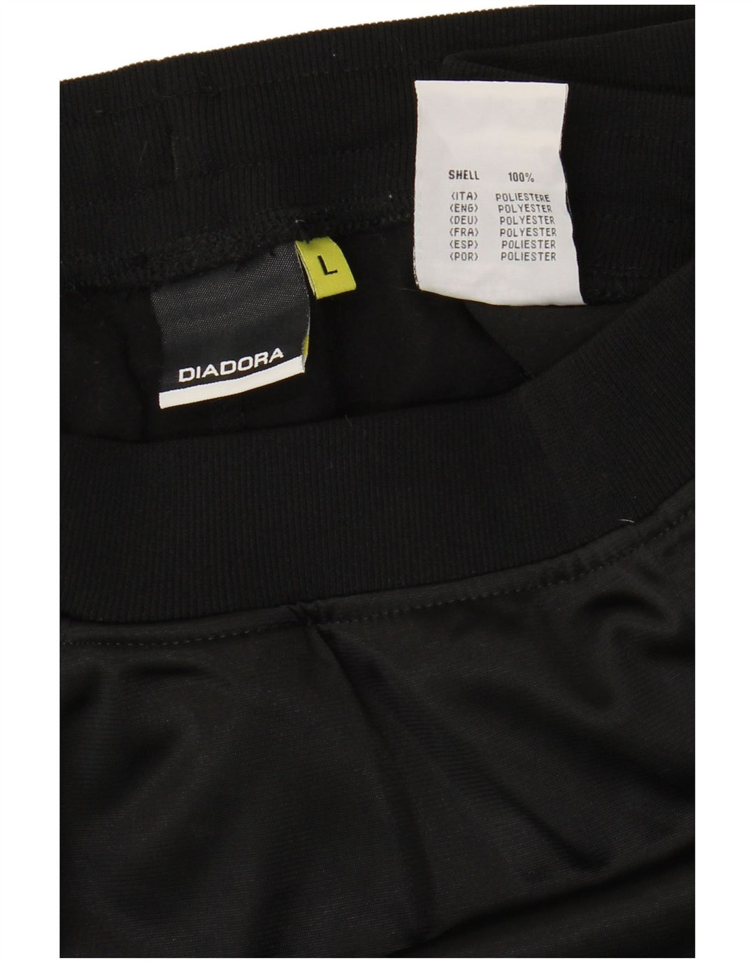 Diadora Womens Tracksuit Trousers UK 16 Large Black Polyester