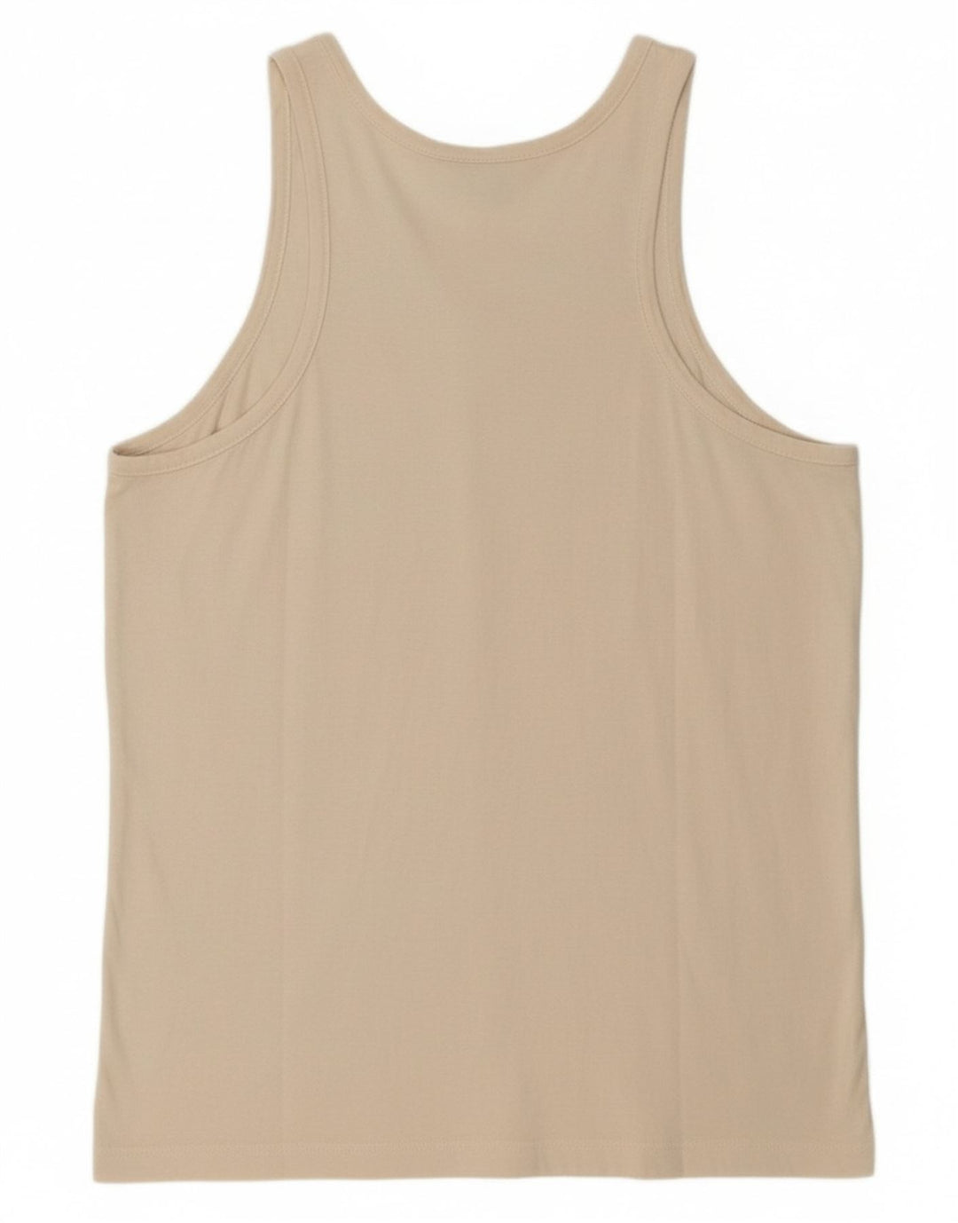 CHAMPION Womens Graphic Vest Top UK 14 Medium Off White