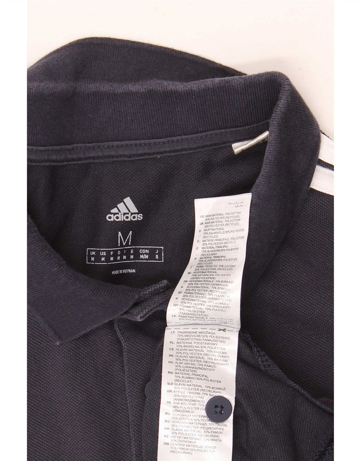 Polo Adidas Hombre Mediano Azul Marino Algodón