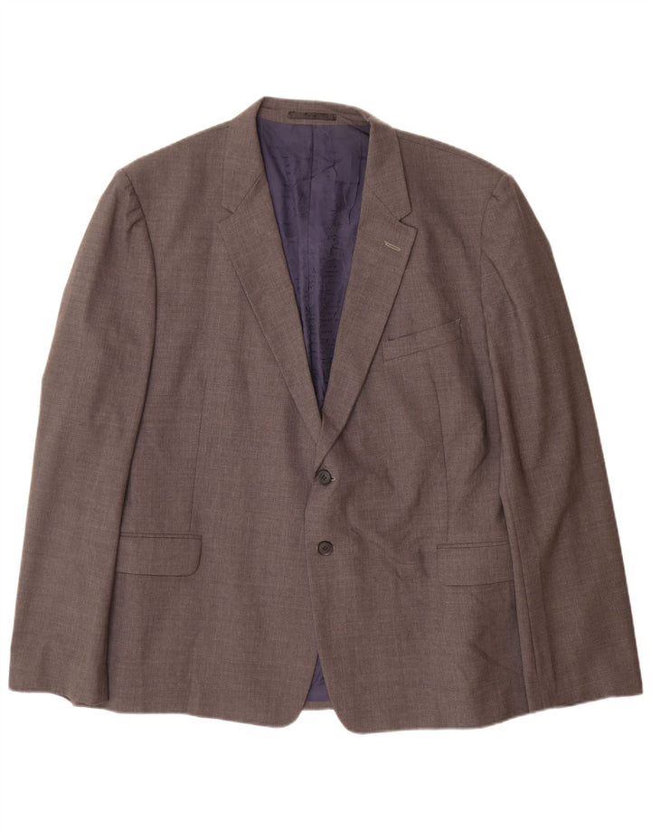 Paul Smith Mens 2 Button Blazer Jacket IT 48 Medium Grey