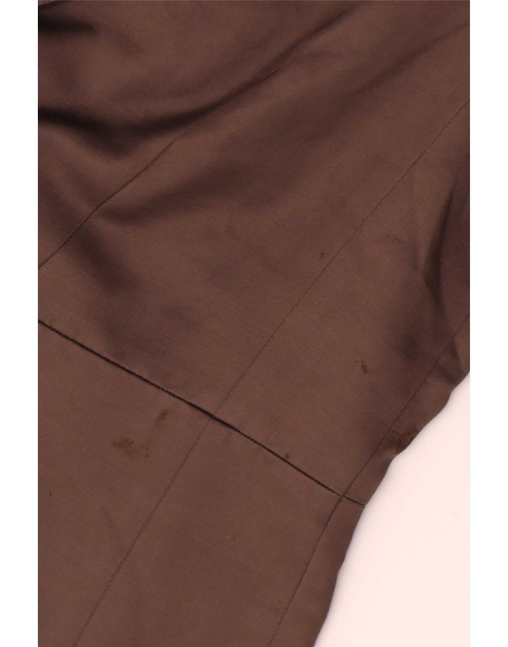 Fenn Wright Manson Veste blazer à manches 3/4 pour femme UK 14 Large Marron