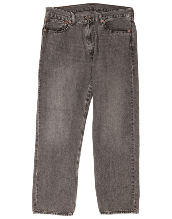 Levi's Uomo 555 Jeans dritti vestibilità rilassata W34 L32 Cotone grigio