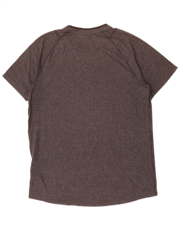 PUMA Mens Graphic T-Shirt Top Medium Grey Flecked Cotton