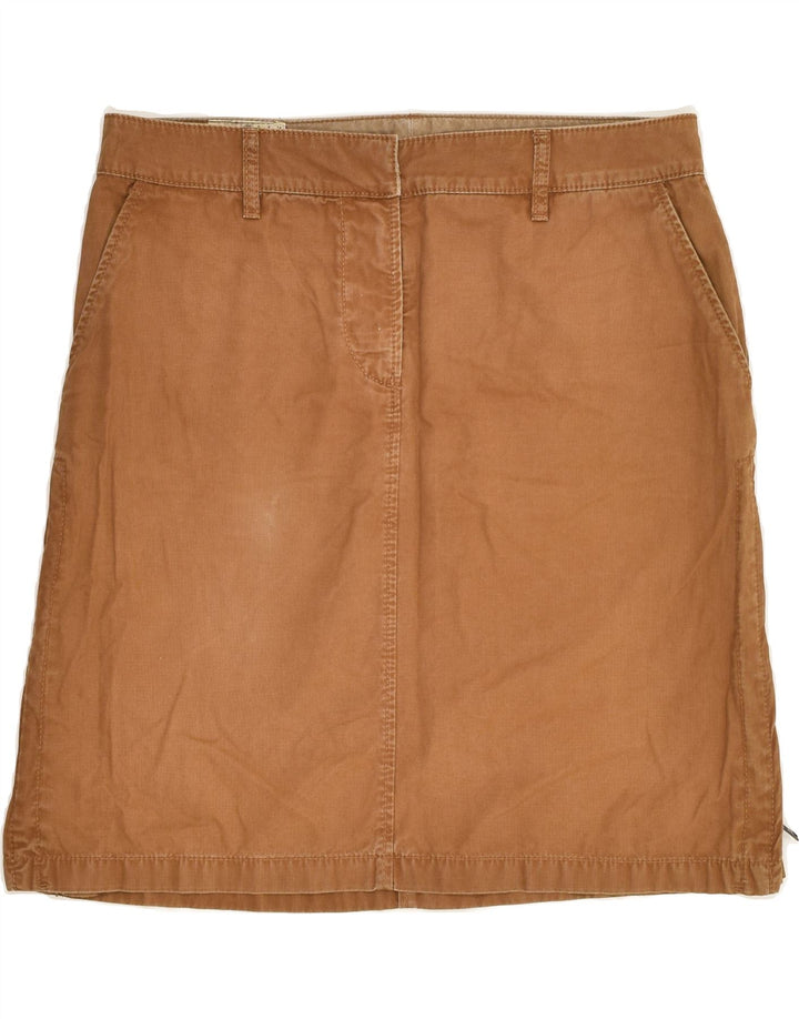 TIMBERLAND Womens Straight Skirt UK 12 Medium W32 Brown Cotton | Vintage Timberland | Thrift | Second-Hand Timberland | Used Clothing | Messina Hembry 
