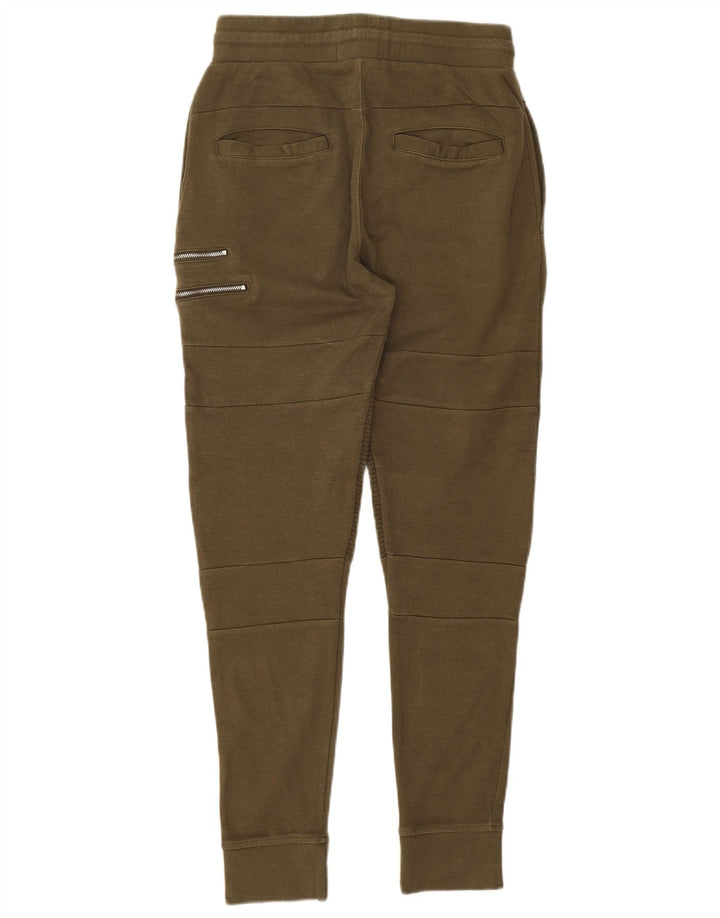 Zara Mens Tracksuit Trousers Joggers Medium Khaki